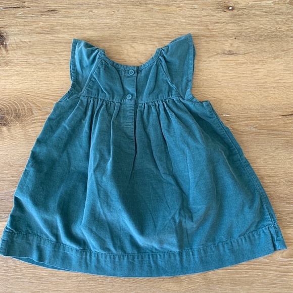 Baby Gap ,Blue/Green Corduroy Dress with panties and pantyhose. Size 6-12 M - Picture 3 of 6